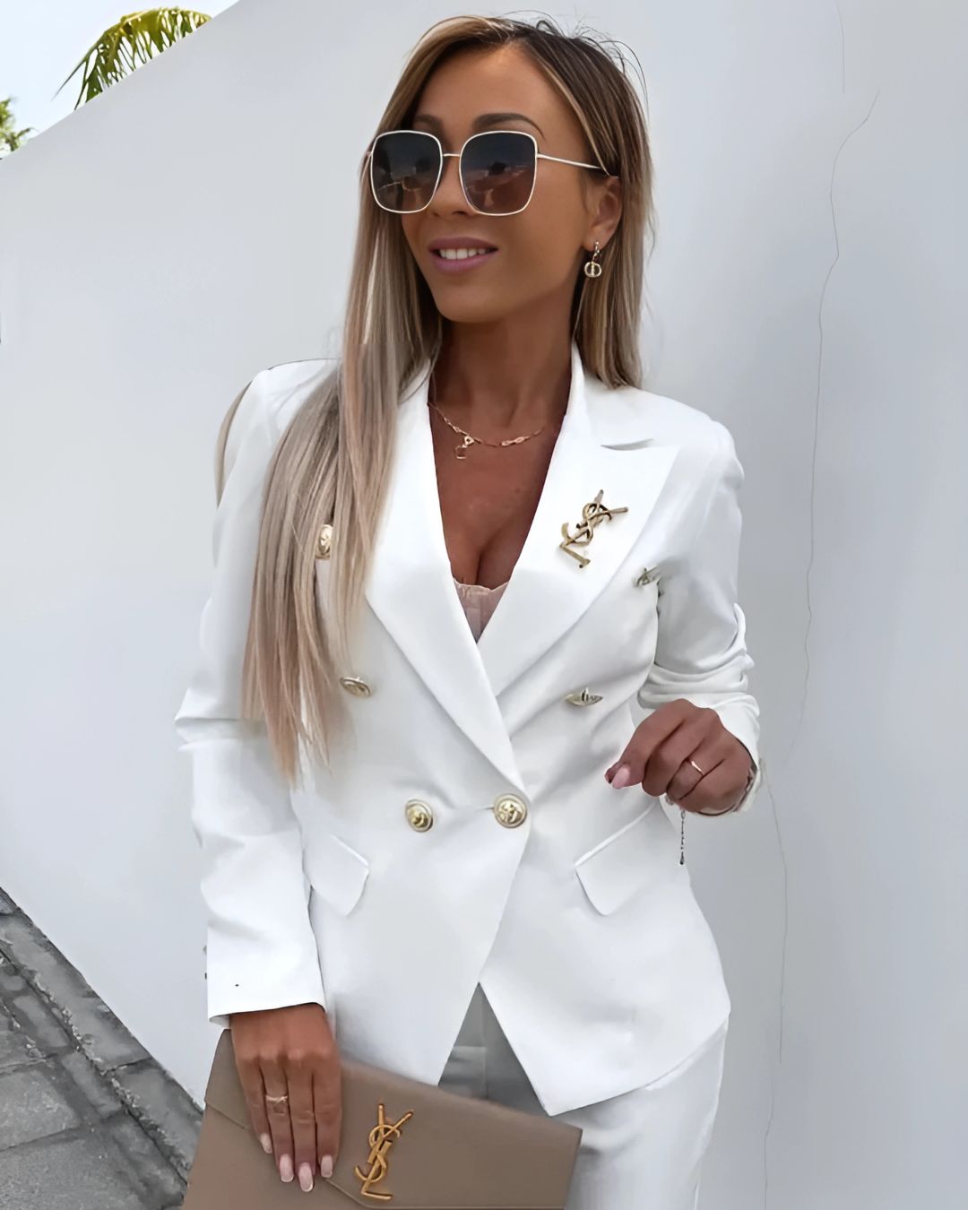 Alina – Damen Business Anzug mit Blazer und Stoffhose
