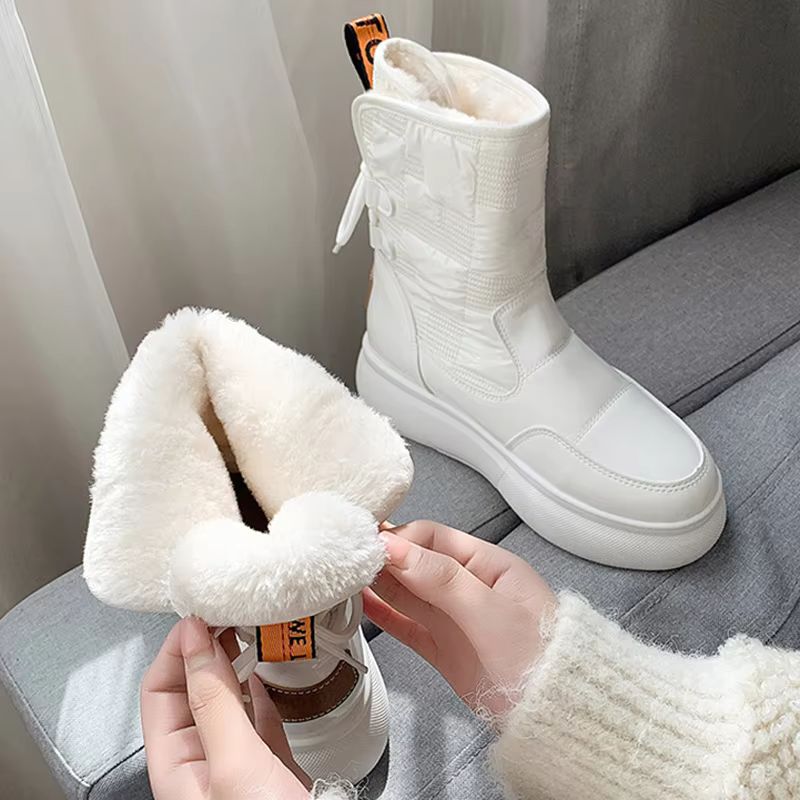 Lina - Warmer Damen Winterstiefel zum Schnüren