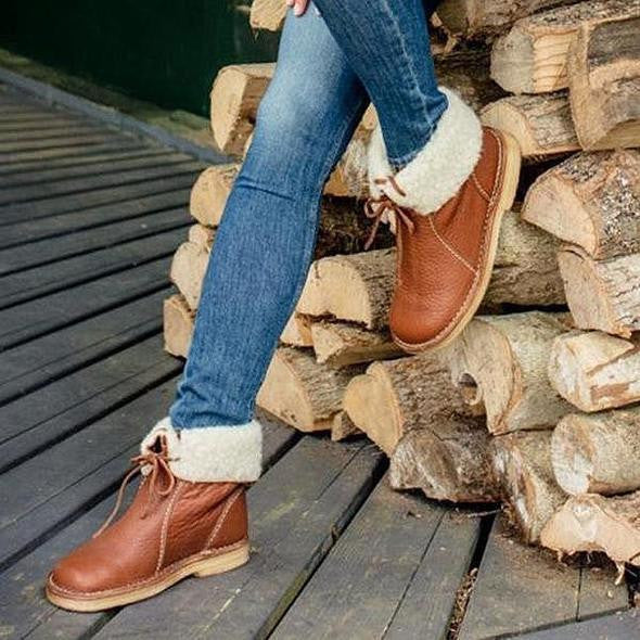 Sofia – Damenlederstiefel mit Fellfutter