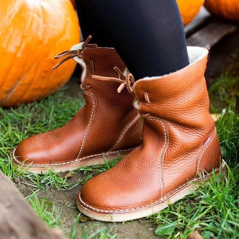 Sofia – Damenlederstiefel mit Fellfutter