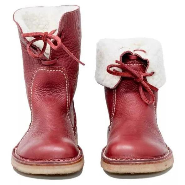 Sofia – Damenlederstiefel mit Fellfutter