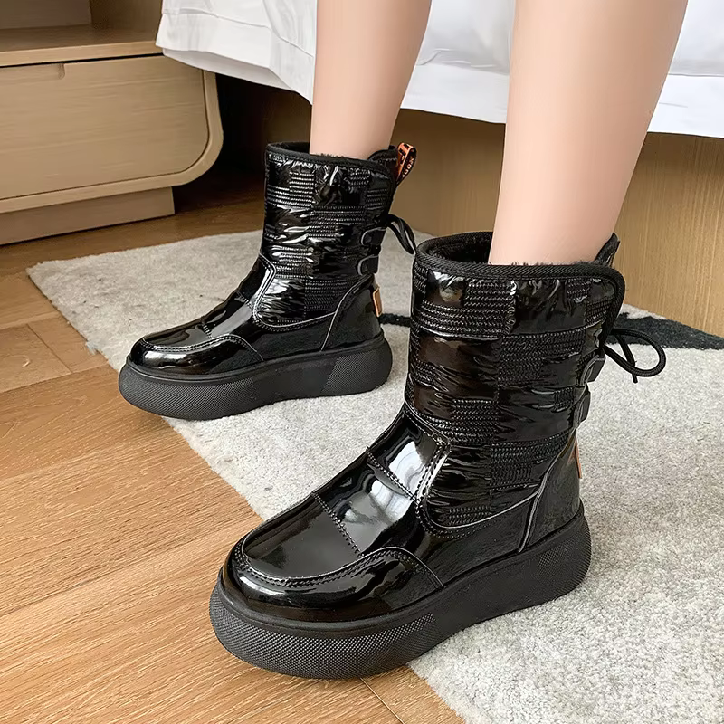 Lina - Warmer Damen Winterstiefel zum Schnüren