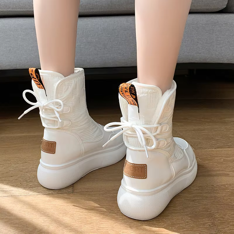 Lina - Warmer Damen Winterstiefel zum Schnüren