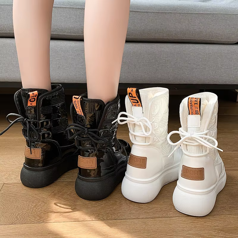 Lina - Warmer Damen Winterstiefel zum Schnüren