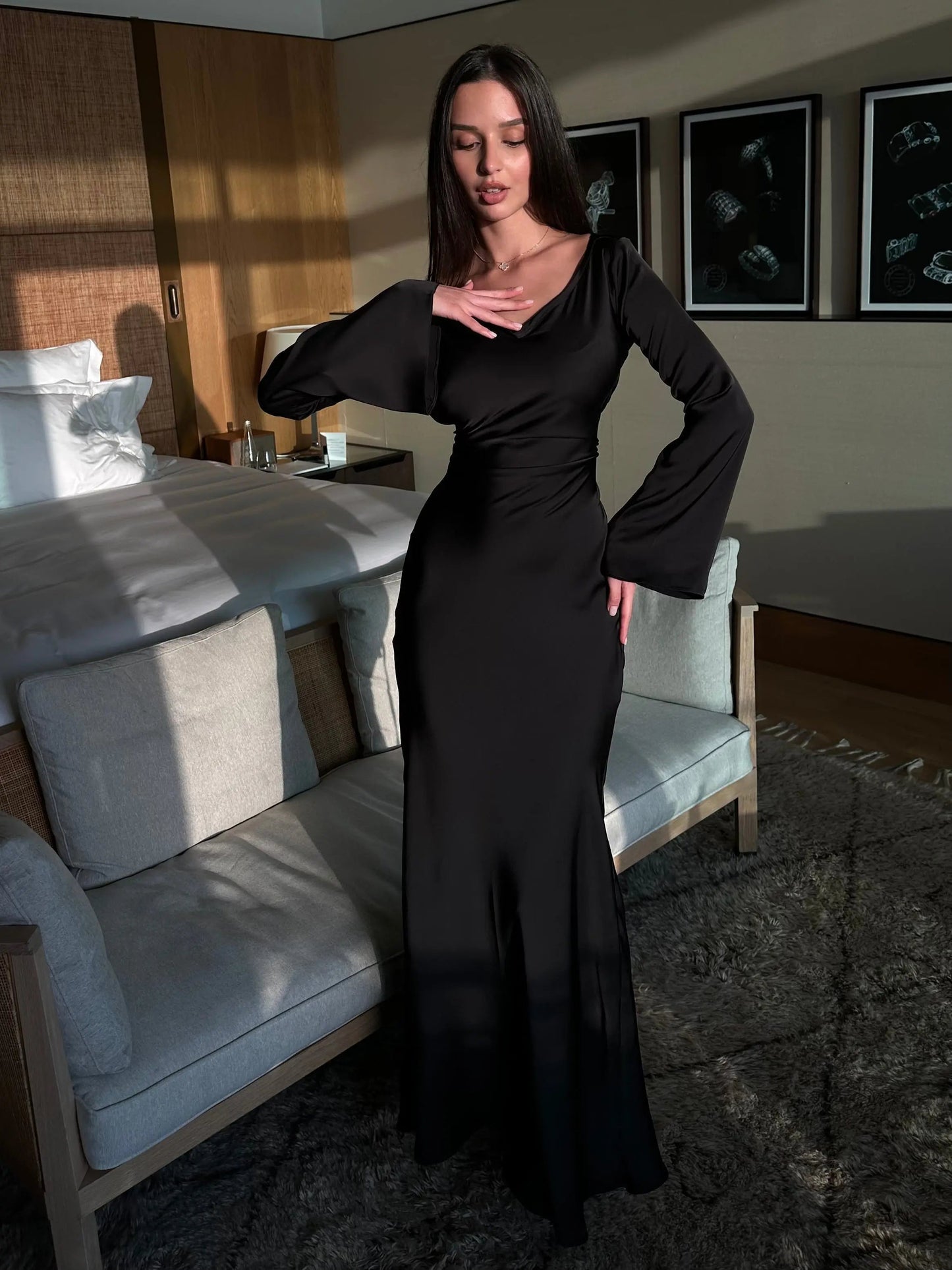Seraphina - Damen Abendkleid elegant figurbetont