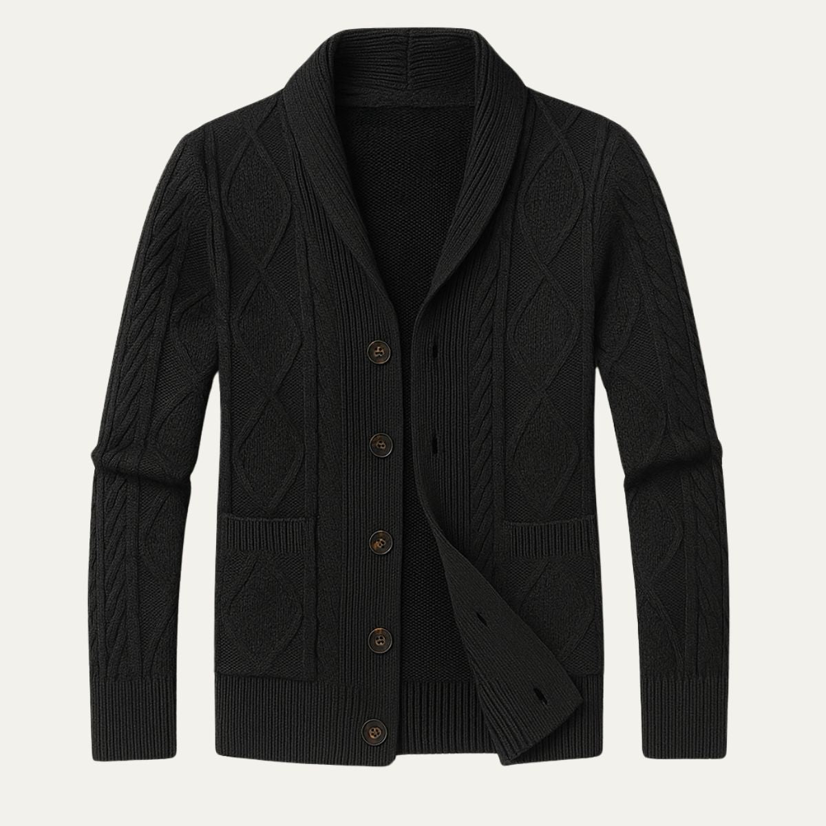 Felix – Strickjacke mit Schalkragen für Herren