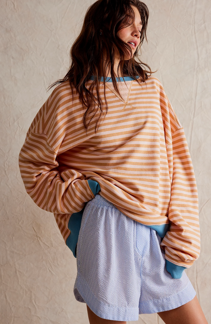 Lina – Gestreiftes Oversize Sweatshirt Damen