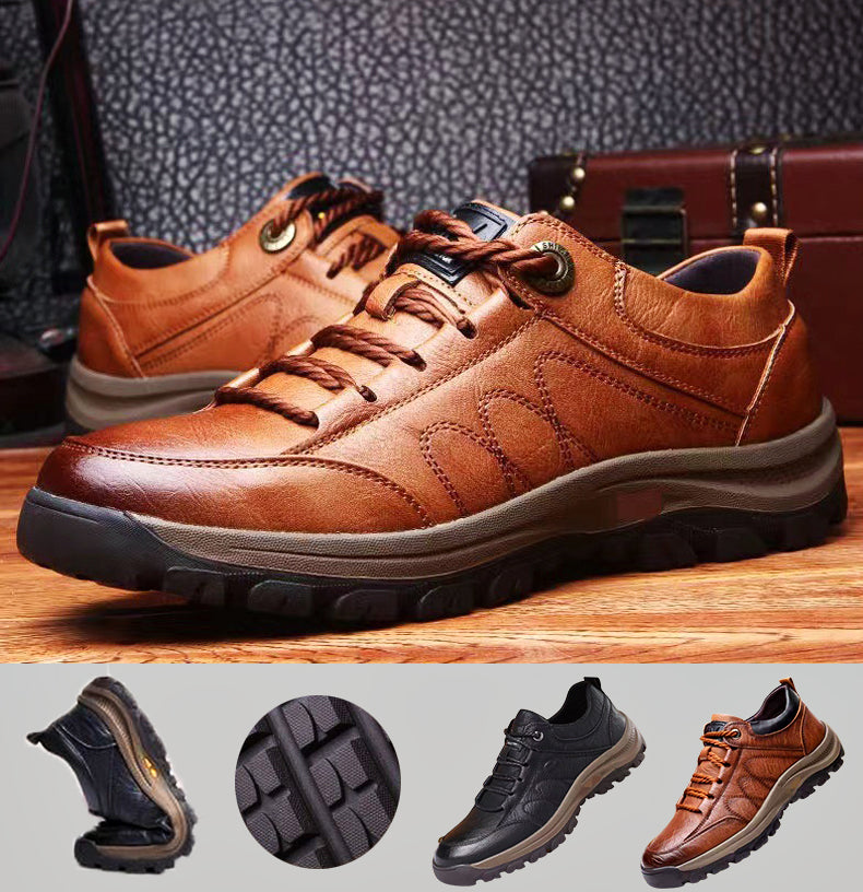 Leonard – Herren Lederschuhe schwarz mit rutschfester Sohle