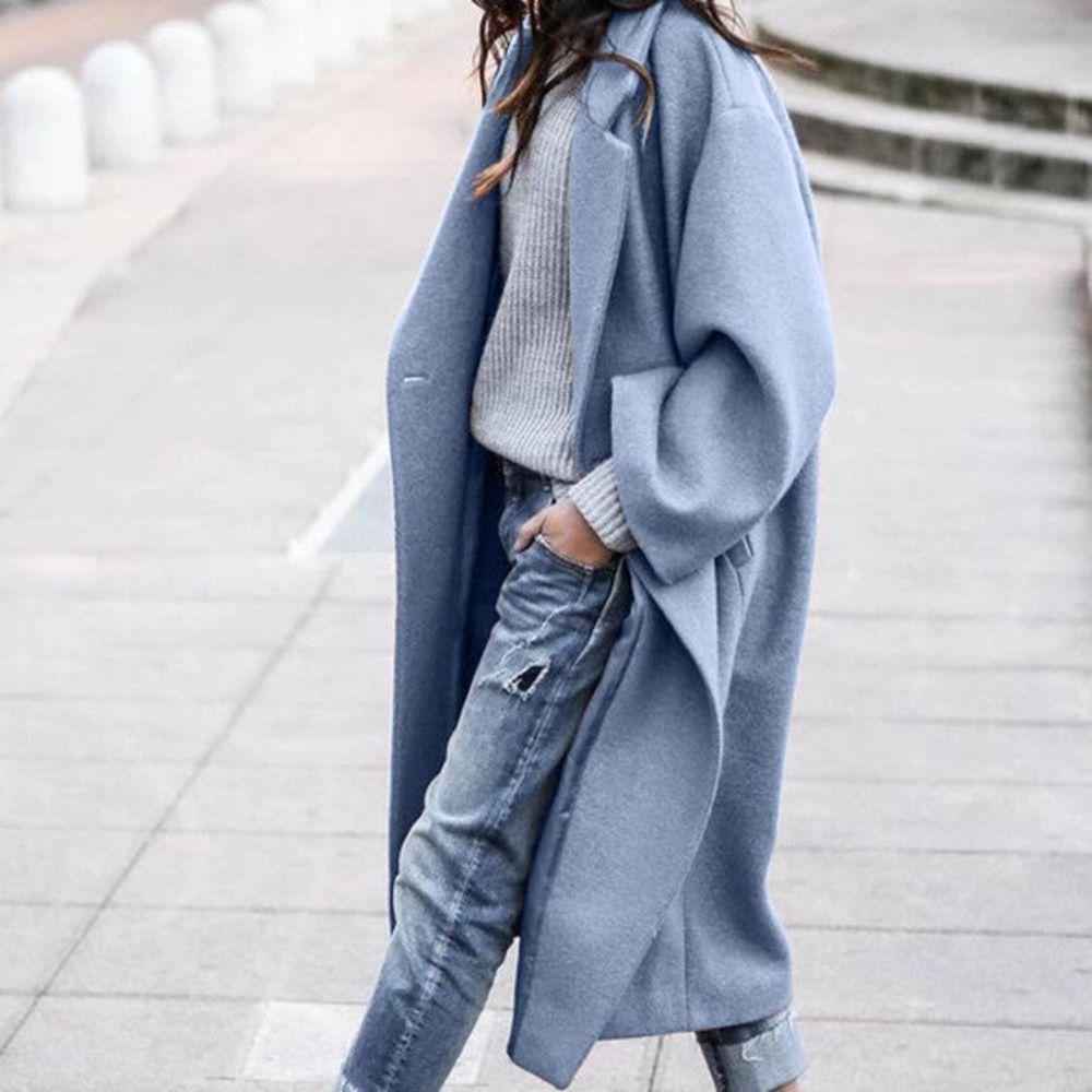 Amelia - Langer Oversize-Wintermantel für Damen