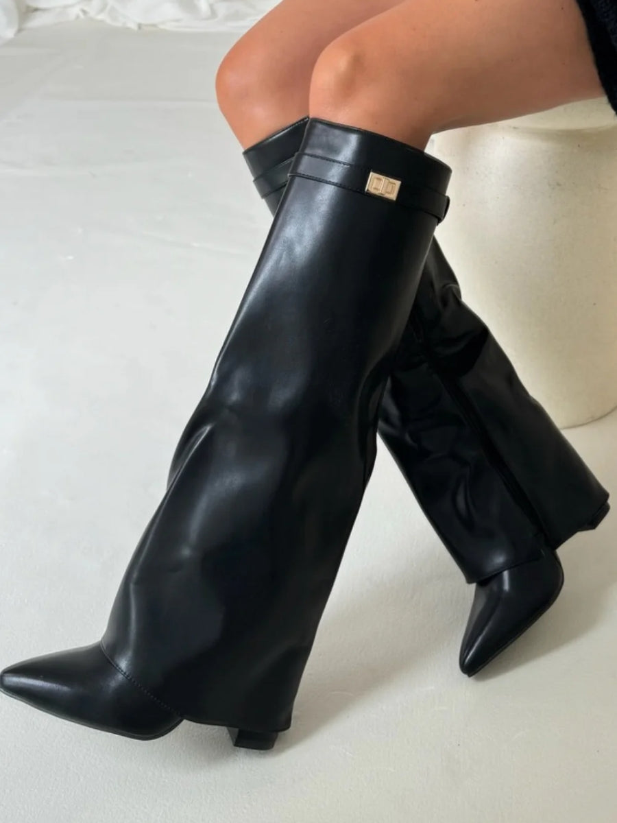 Amelia – Kniehohe Wildlederstiefel Damen