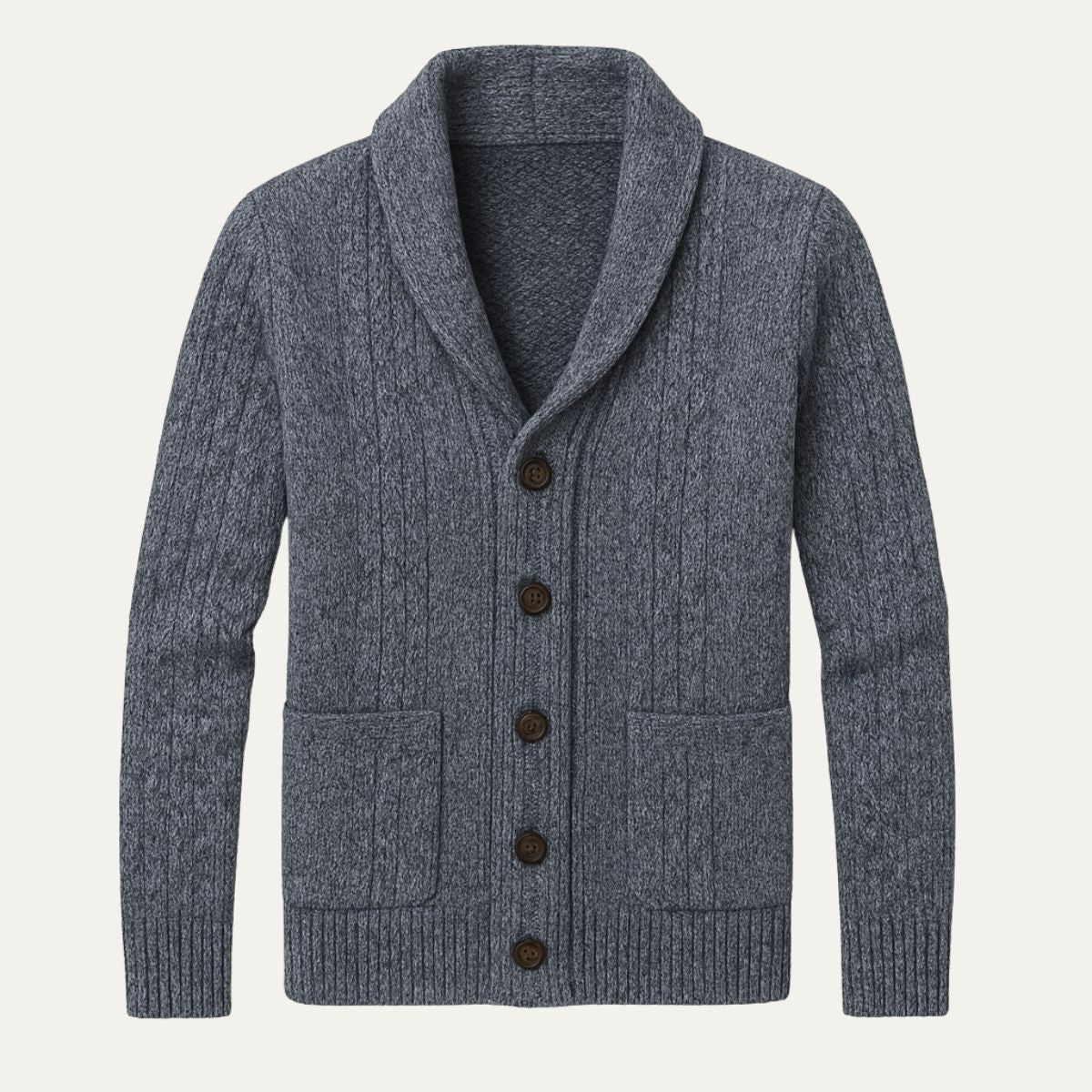 Felix – Strickjacke mit Schalkragen für Herren