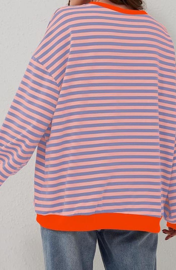 Lina – Gestreiftes Oversize Sweatshirt Damen