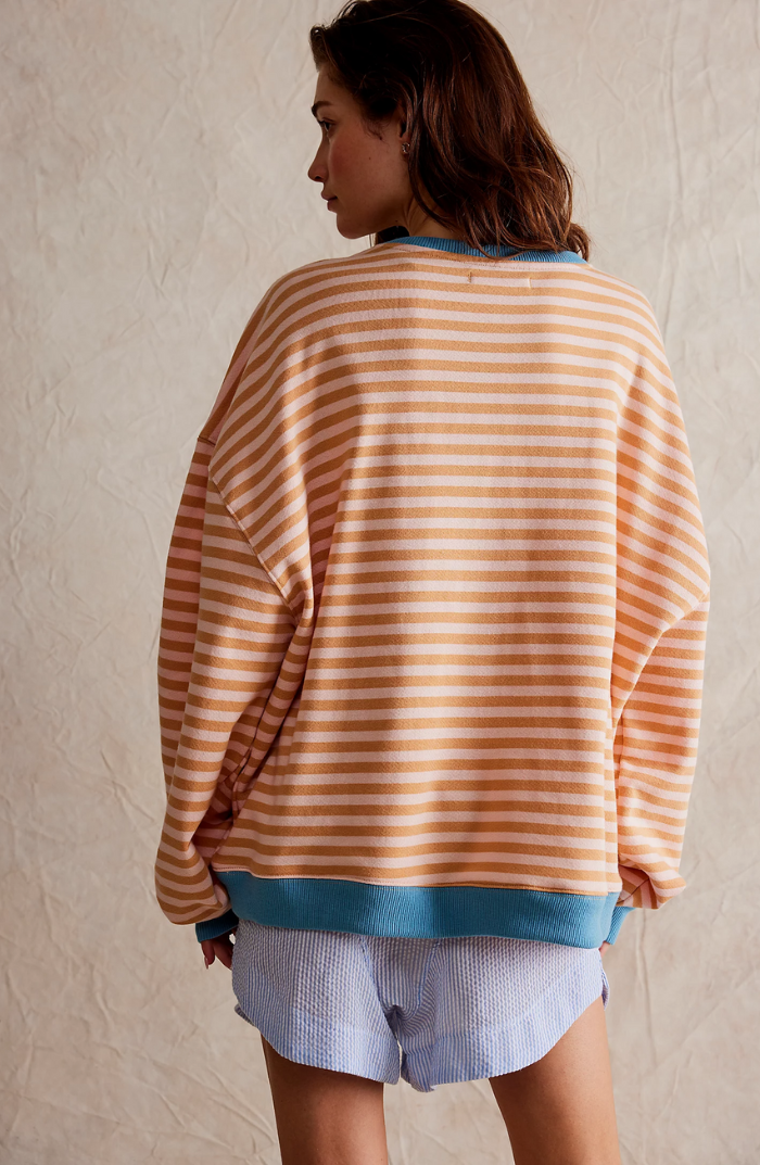 Lina – Gestreiftes Oversize Sweatshirt Damen
