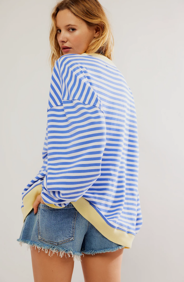 Lina – Gestreiftes Oversize Sweatshirt Damen