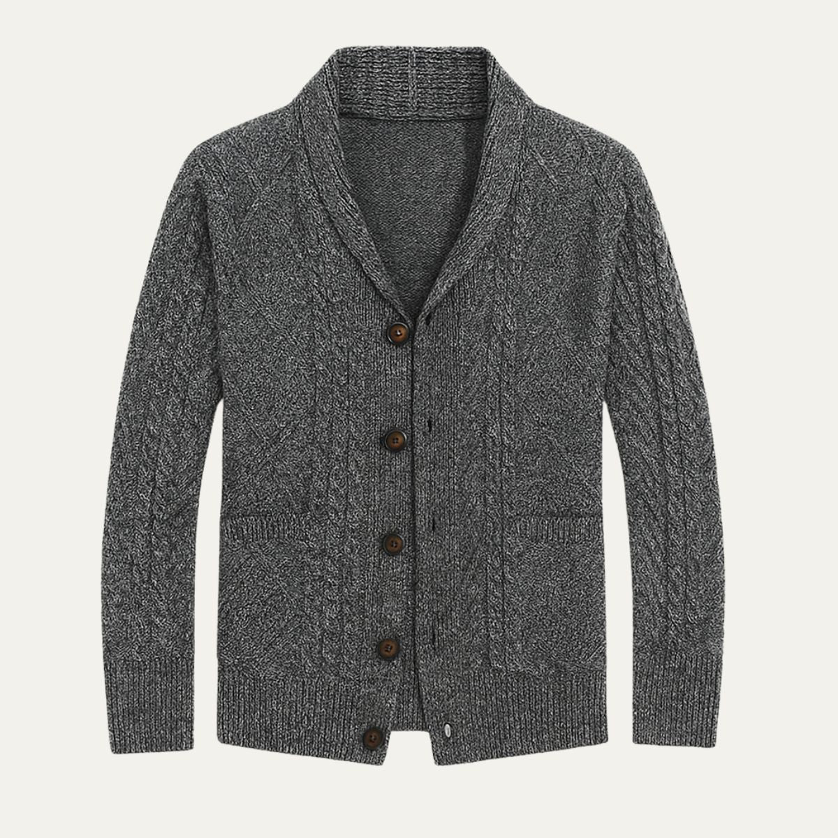 Felix – Strickjacke mit Schalkragen für Herren