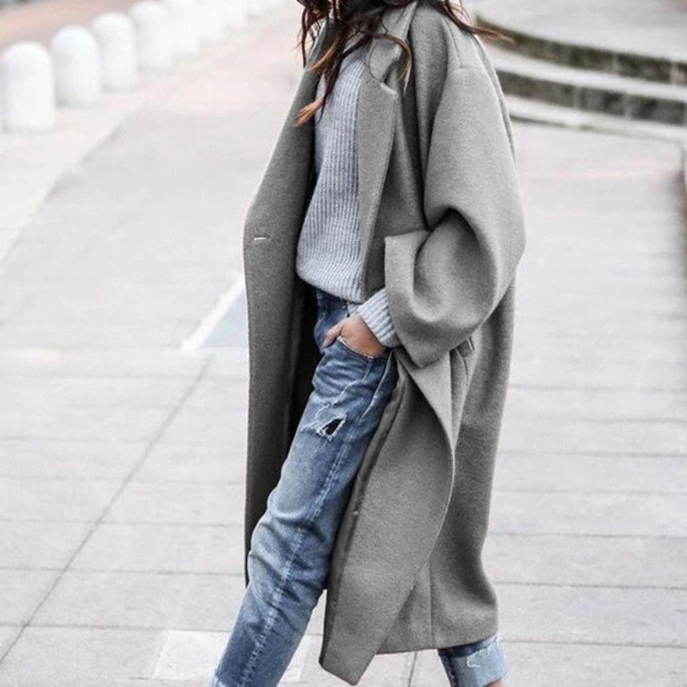 Amelia - Langer Oversize-Wintermantel für Damen