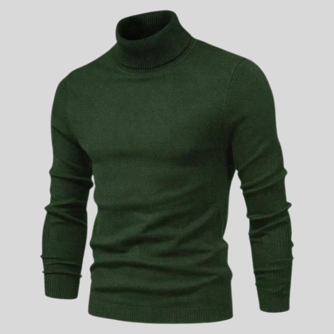 Leon – Herren Rollkragenpullover mit Feinstrick