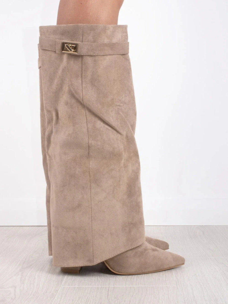 Amelia – Kniehohe Wildlederstiefel Damen