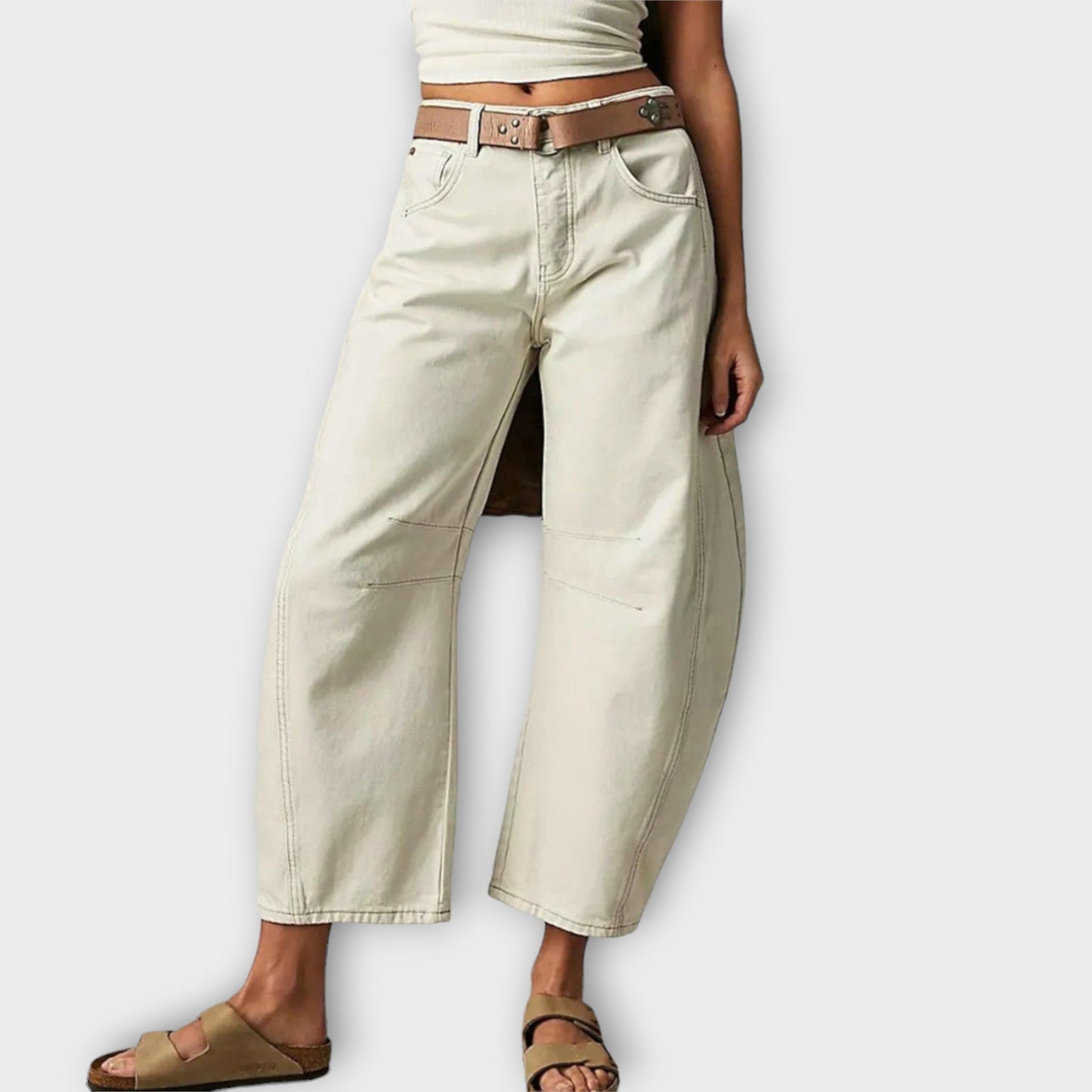 Nora – Weit geschnittene Retro Jeans Damen