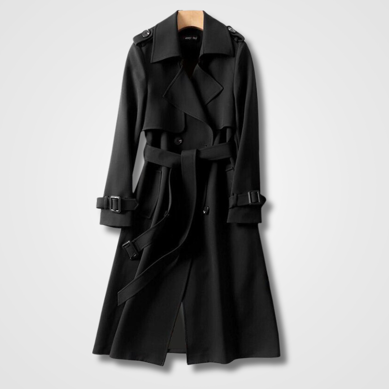 Isabelle – Winter Trenchcoat für Damen mit Bindegürtel