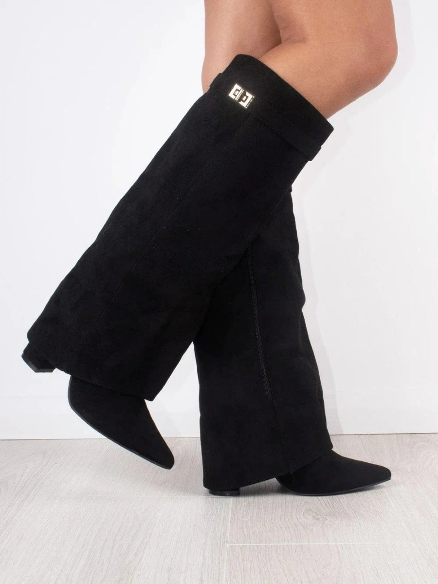 Amelia – Kniehohe Wildlederstiefel Damen