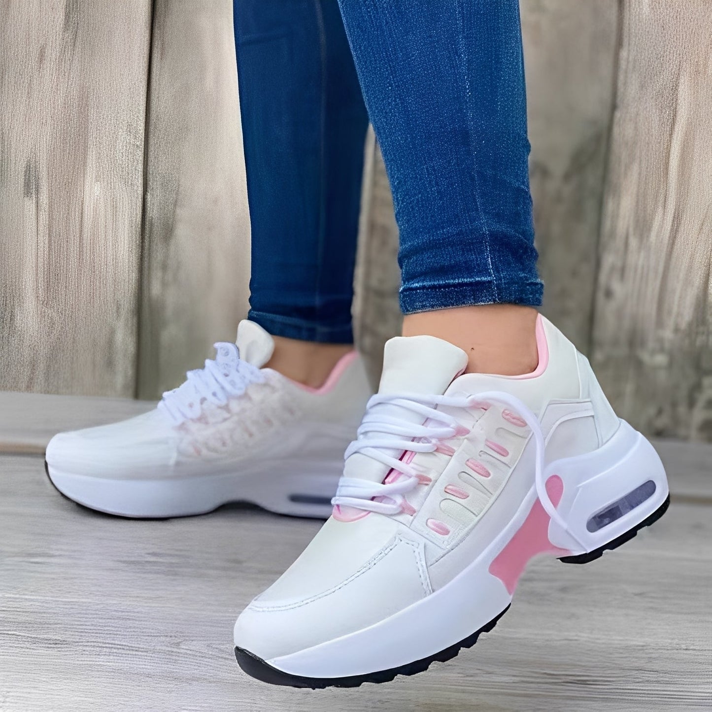 Nayla - Damen Sneaker mit dicker Sohle und edlen Details