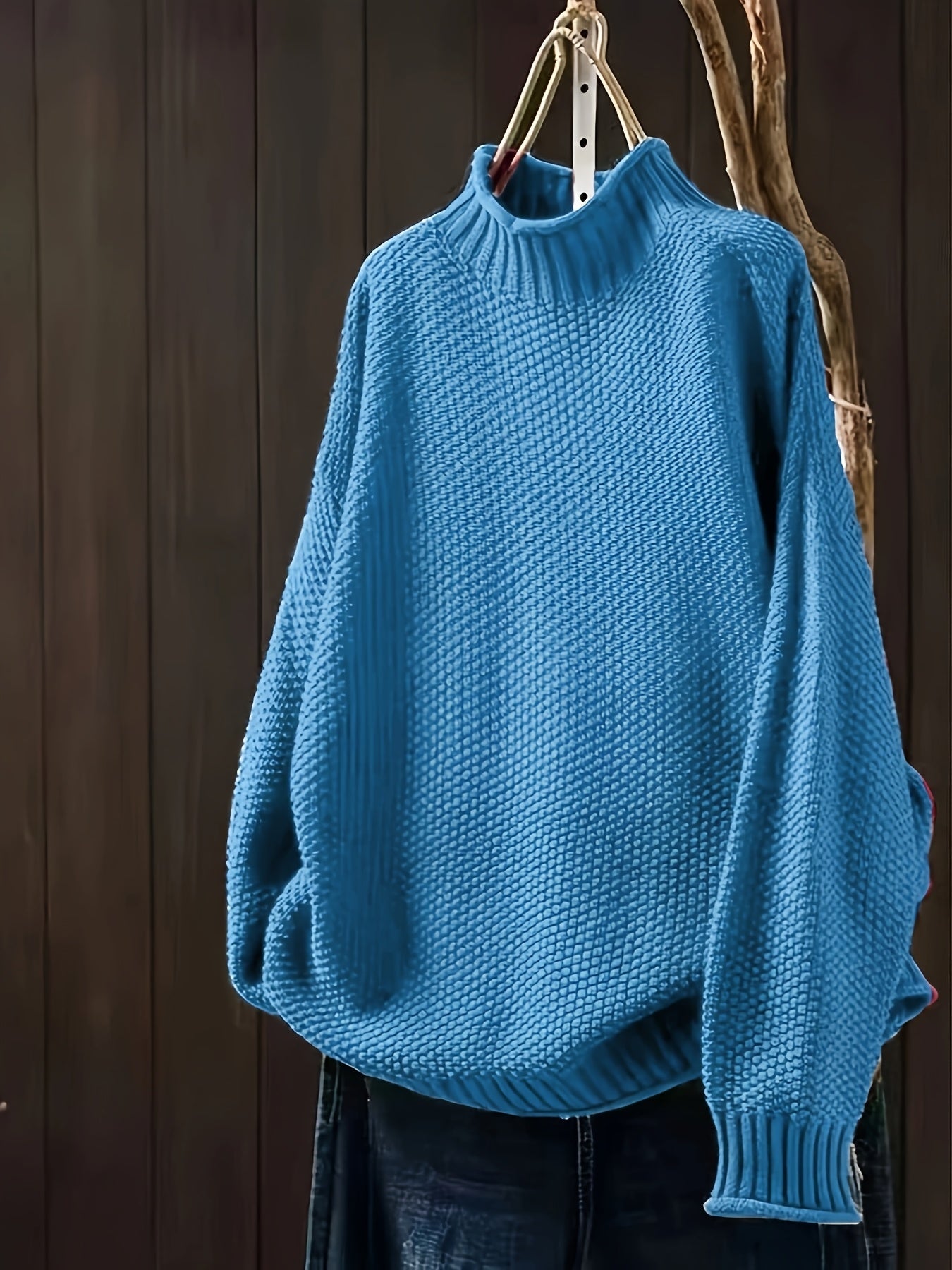Sophie - Damen Pullover mit Stehkragen und Strukturmuster