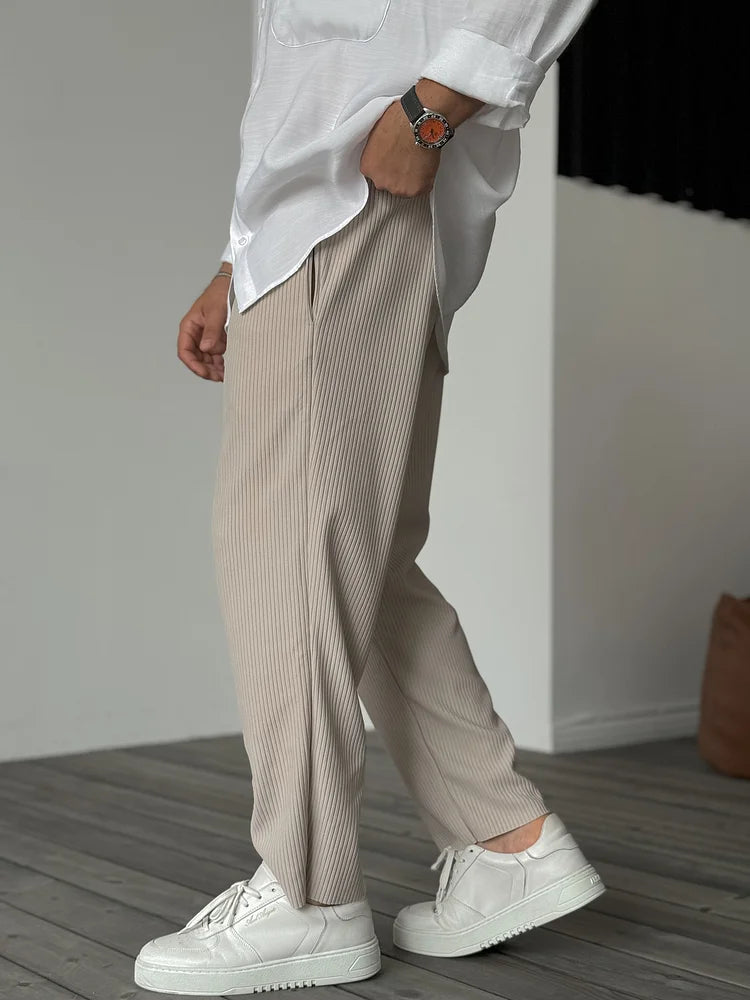 Leon – Plissee Freizeit Hose Herren