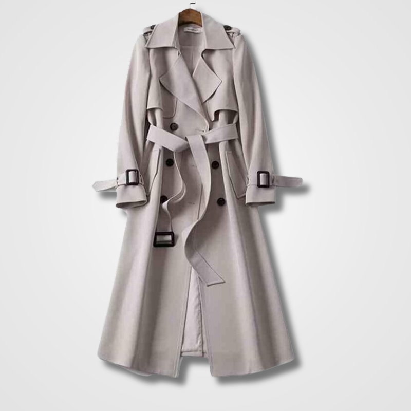 Isabelle – Winter Trenchcoat für Damen mit Bindegürtel