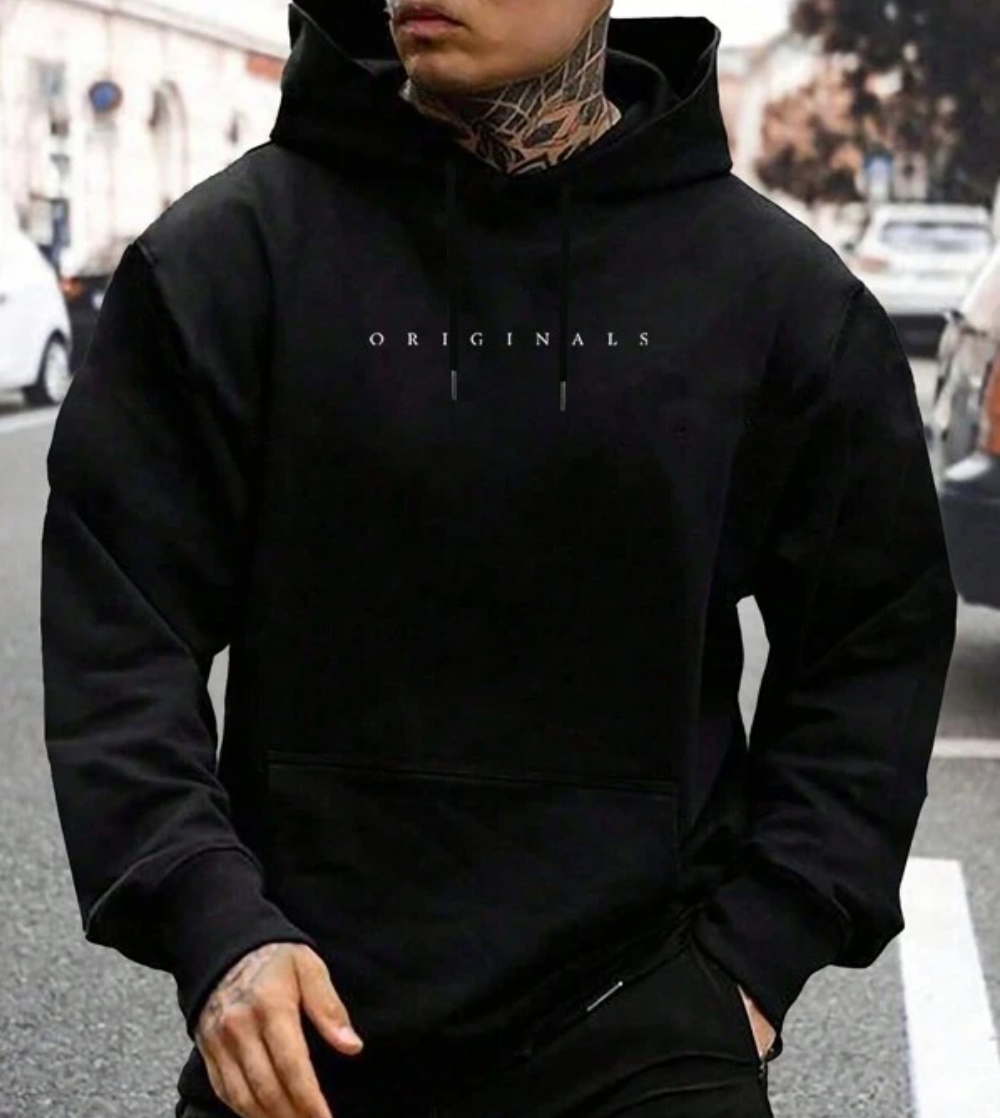 Leon – Herren Hoodie Baumwolle Kapuzen-Sweatshirt Lässig Weich