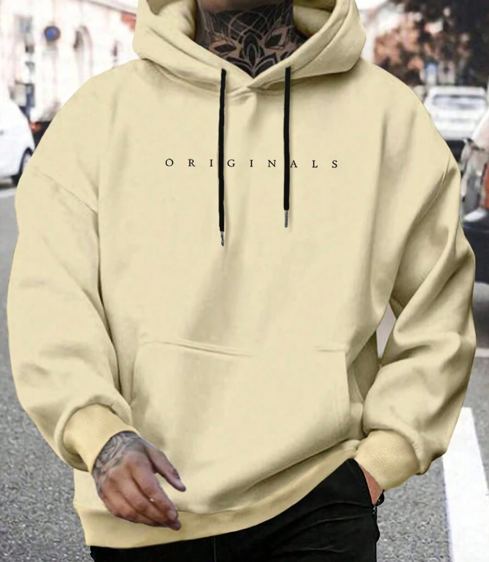 Leon – Herren Hoodie Baumwolle Kapuzen-Sweatshirt Lässig Weich