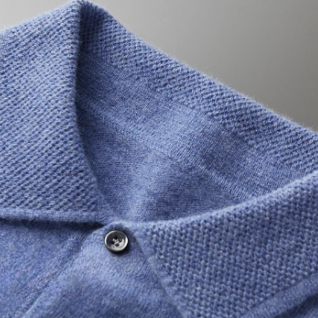 Alonso - Herren Pullover mit Polokragen und Knopfleiste