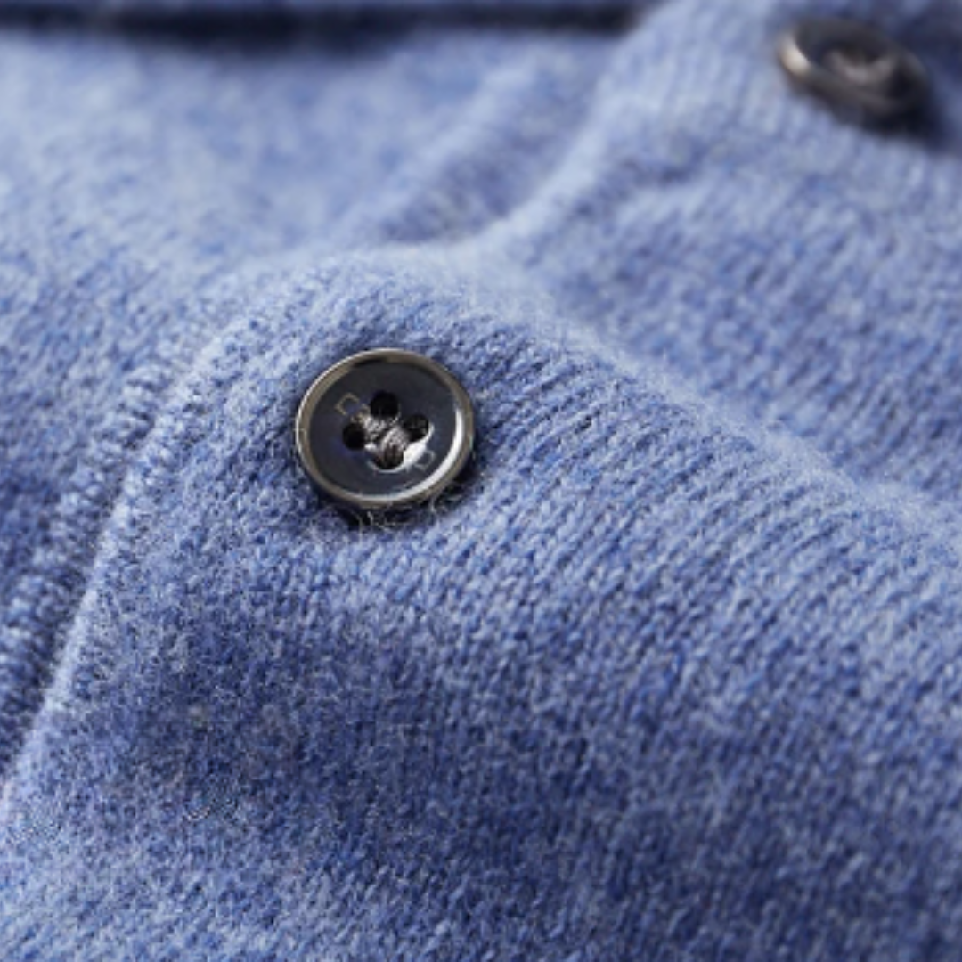 Alonso - Herren Pullover mit Polokragen und Knopfleiste