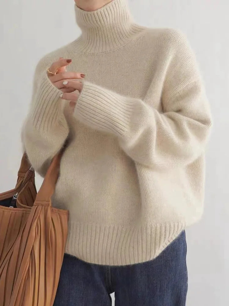 Mara – Kuscheliger Rollkragenpullover Damen