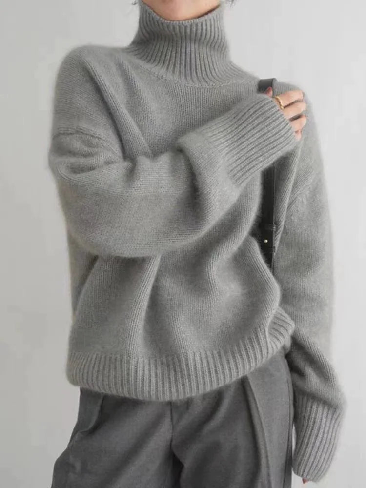 Mara – Kuscheliger Rollkragenpullover Damen