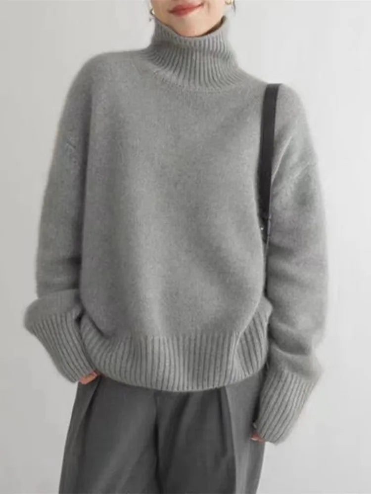 Mara – Kuscheliger Rollkragenpullover Damen