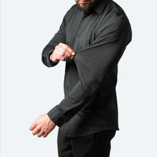 Daniel - Herren Hemd mit Knopfleiste und Kragen