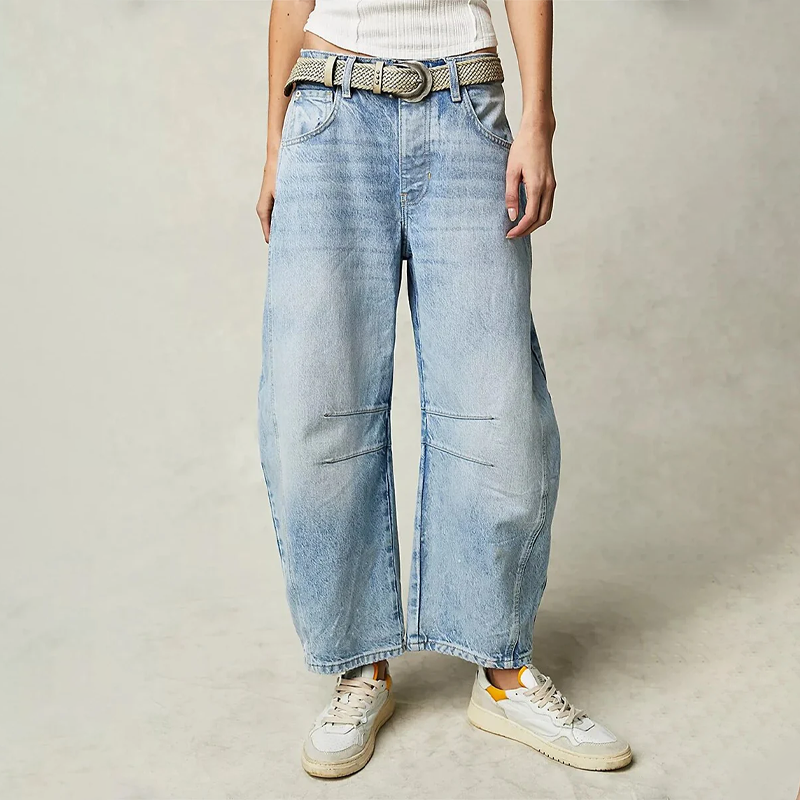 Mila – Weite High-Waist Jeans Damen