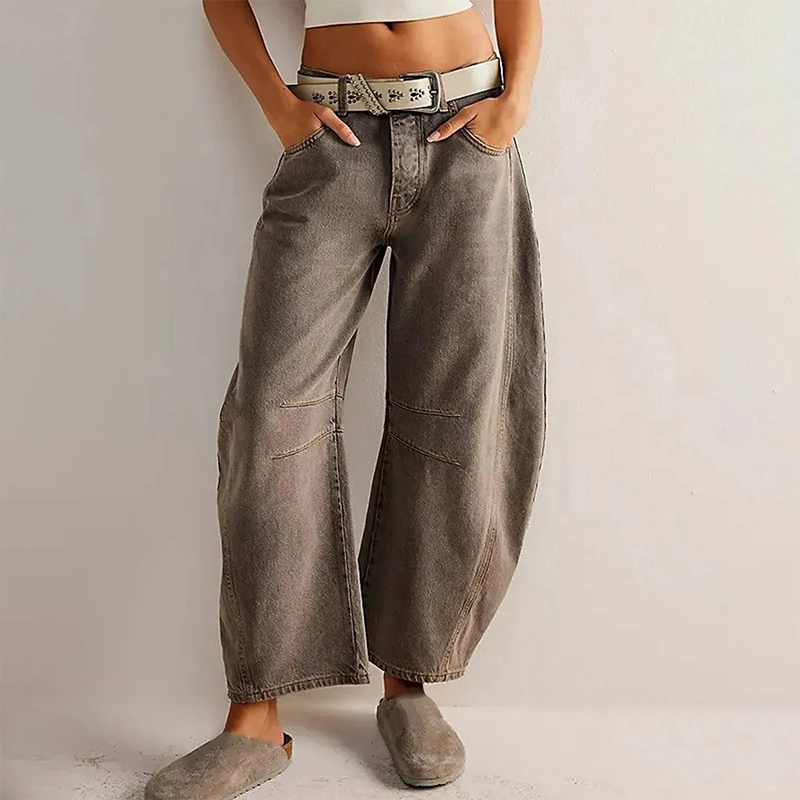 Mila – Weite High-Waist Jeans Damen