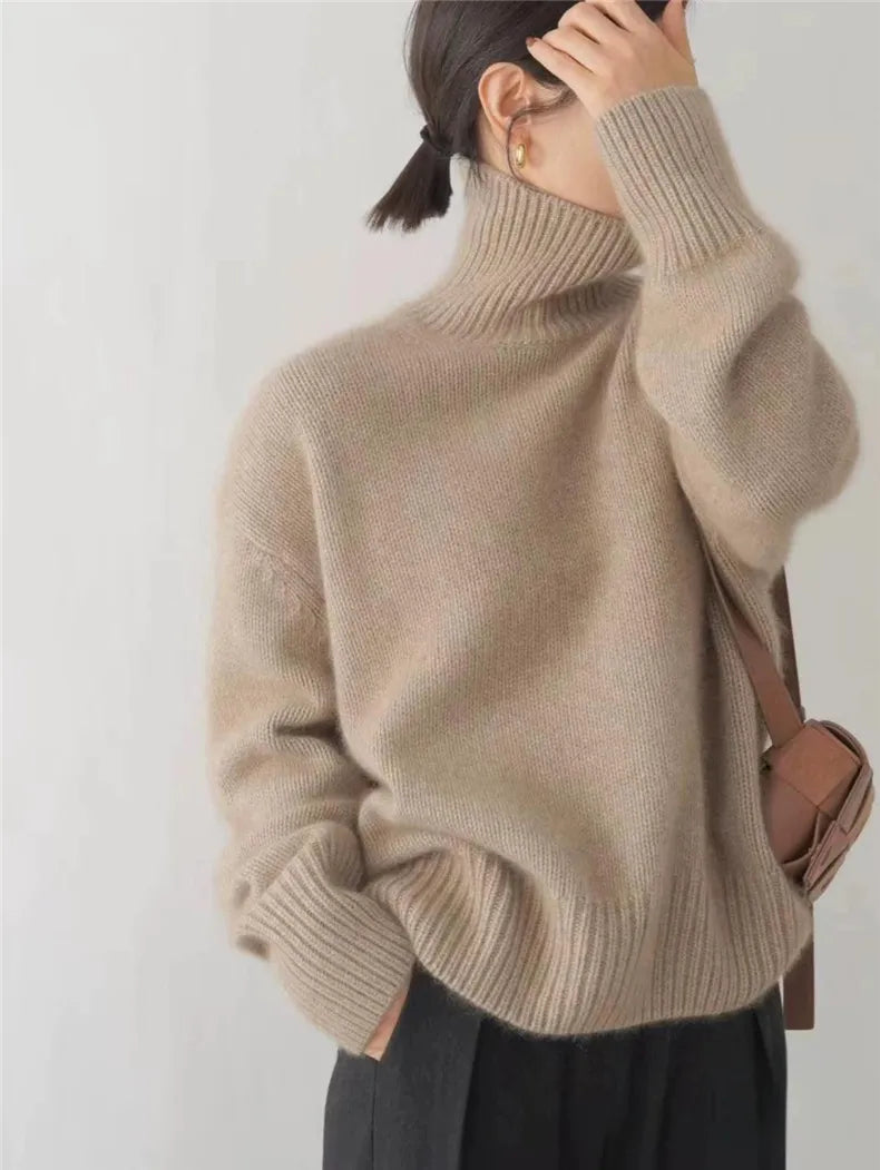 Mara – Kuscheliger Rollkragenpullover Damen