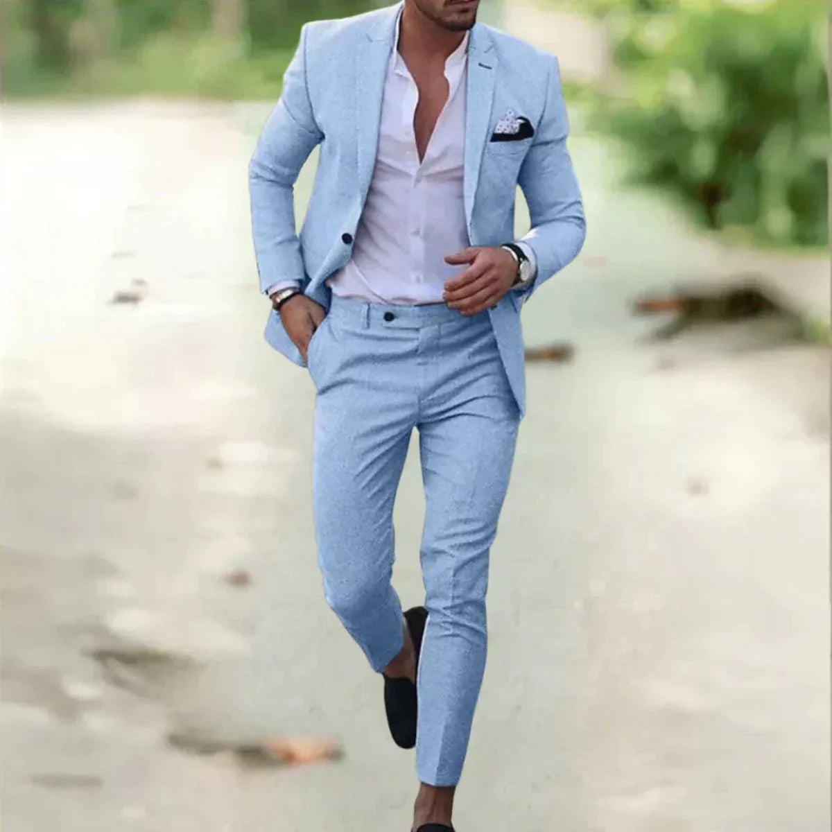 Lorenzo - Herrenanzug mit Sakko und Hose im Slim Fit