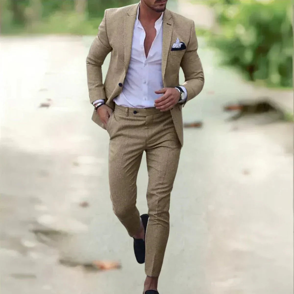 Lorenzo - Herrenanzug mit Sakko und Hose im Slim Fit