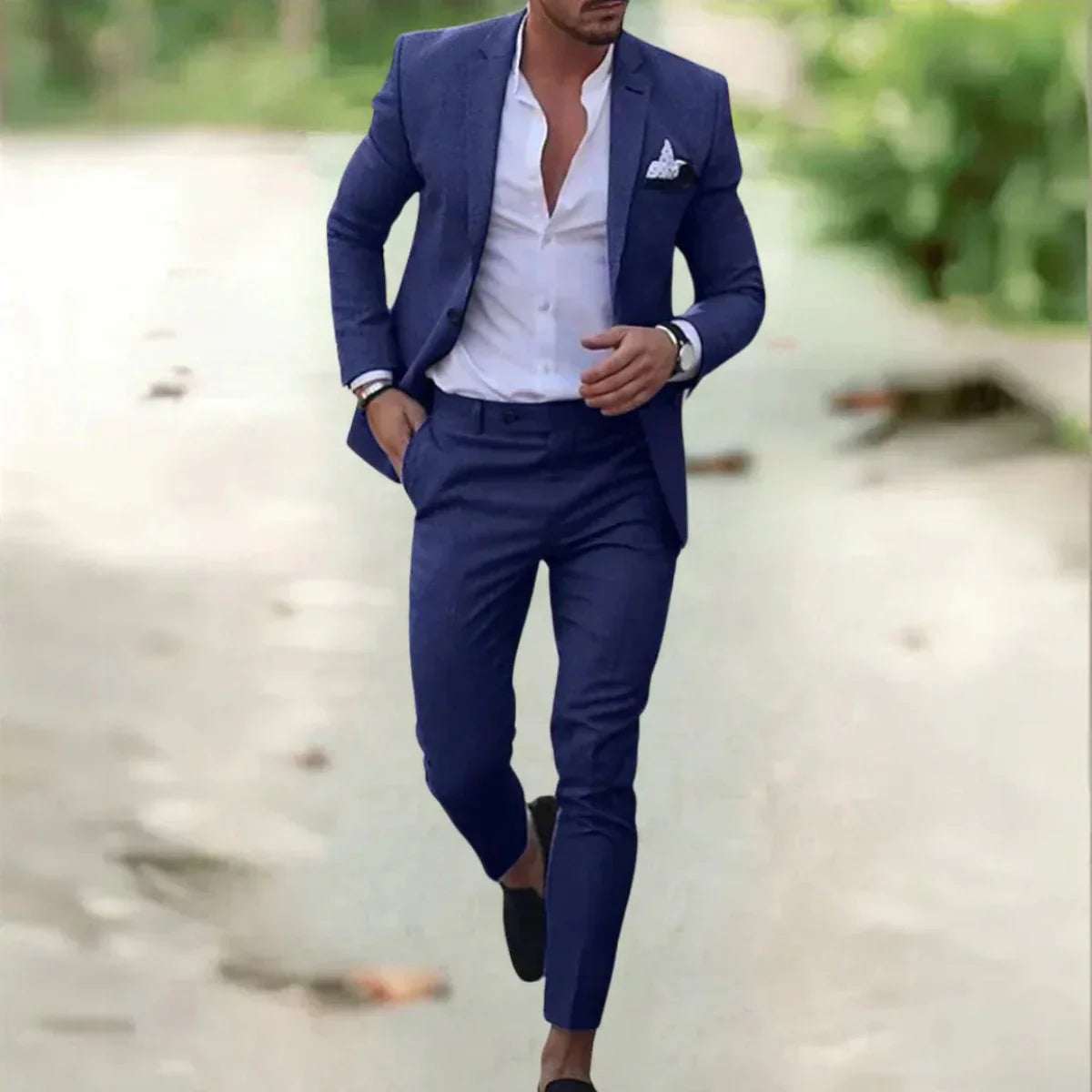 Lorenzo - Herrenanzug mit Sakko und Hose im Slim Fit
