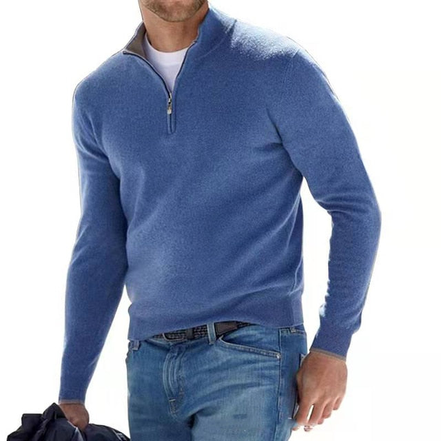 Finn – Halbzip-Strickpullover Herren