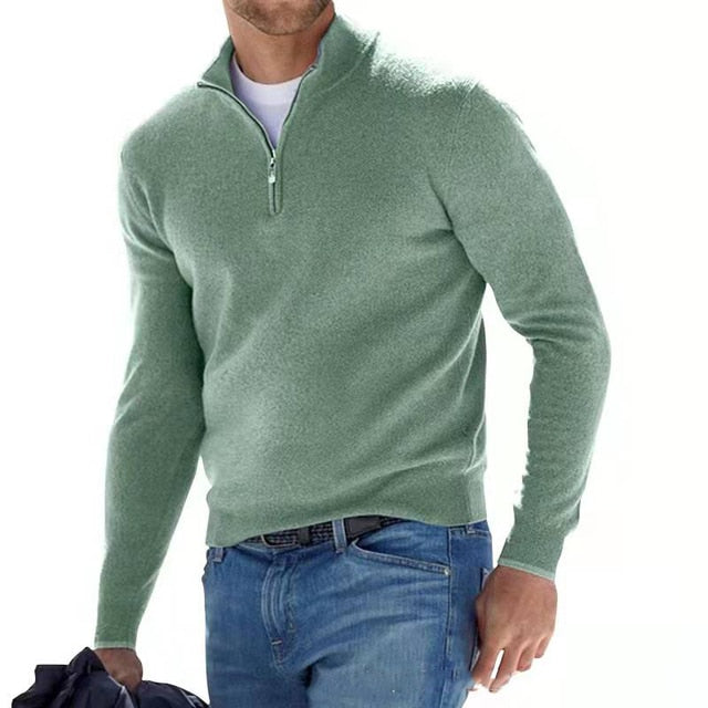 Finn – Halbzip-Strickpullover Herren