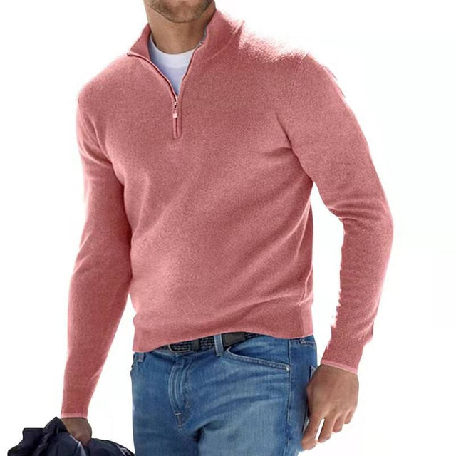 Finn – Halbzip-Strickpullover Herren