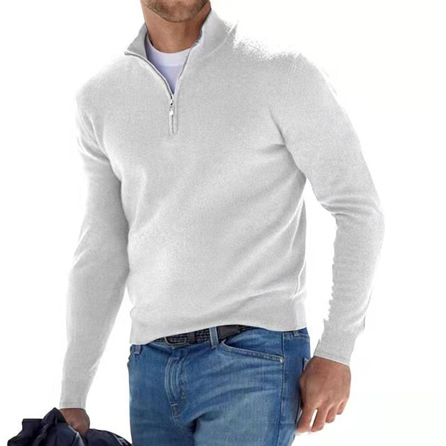 Finn – Halbzip-Strickpullover Herren