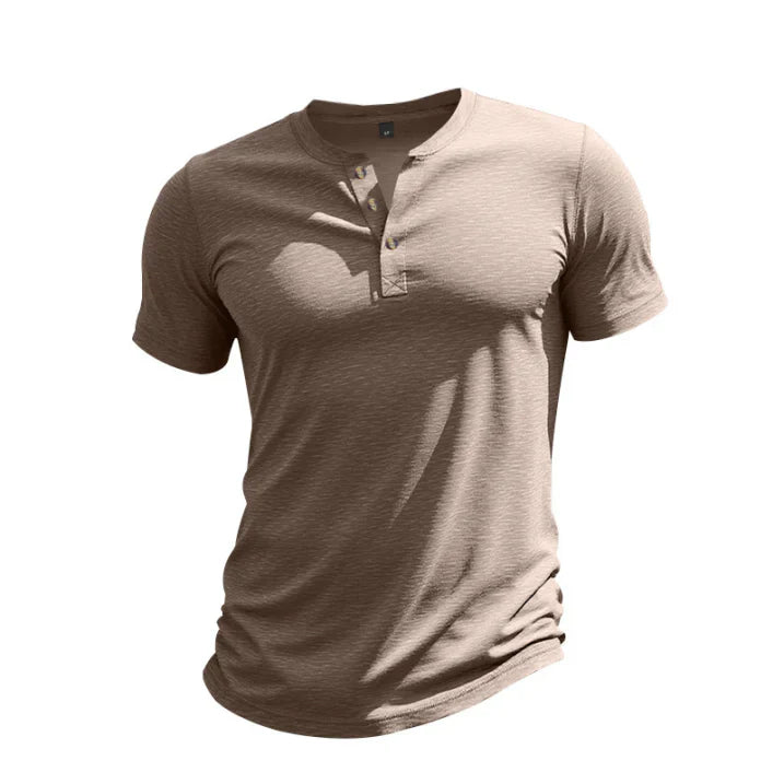 Ethan - Herren Kurzarmshirt mit Knopfleiste