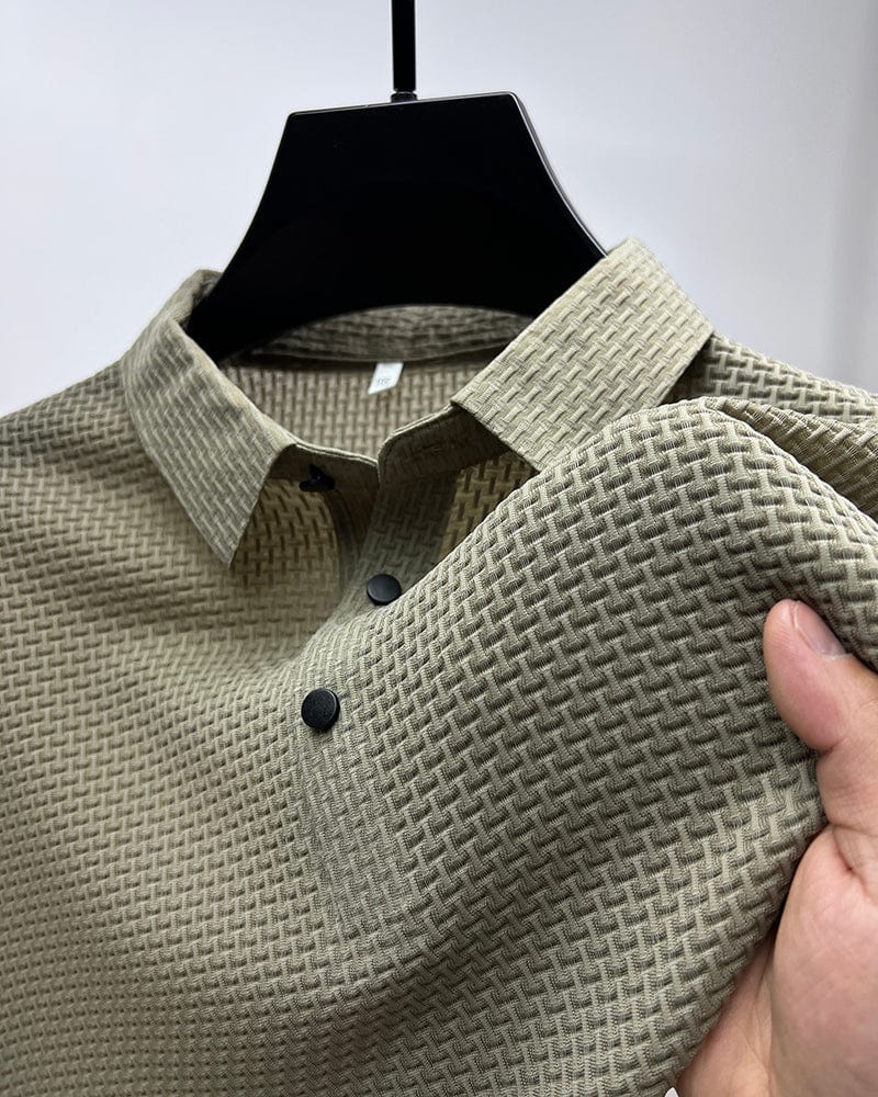Tom – Herren Polo-Shirt mit Strukturmuster