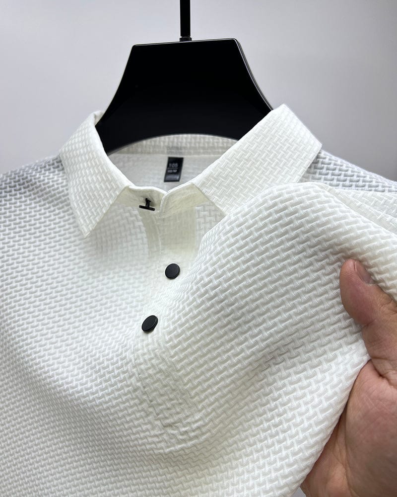 Tom – Herren Polo-Shirt mit Strukturmuster